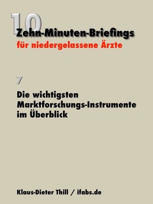 cover image of Die wichtigsten Marktforschungs-Instrumente im Überblick